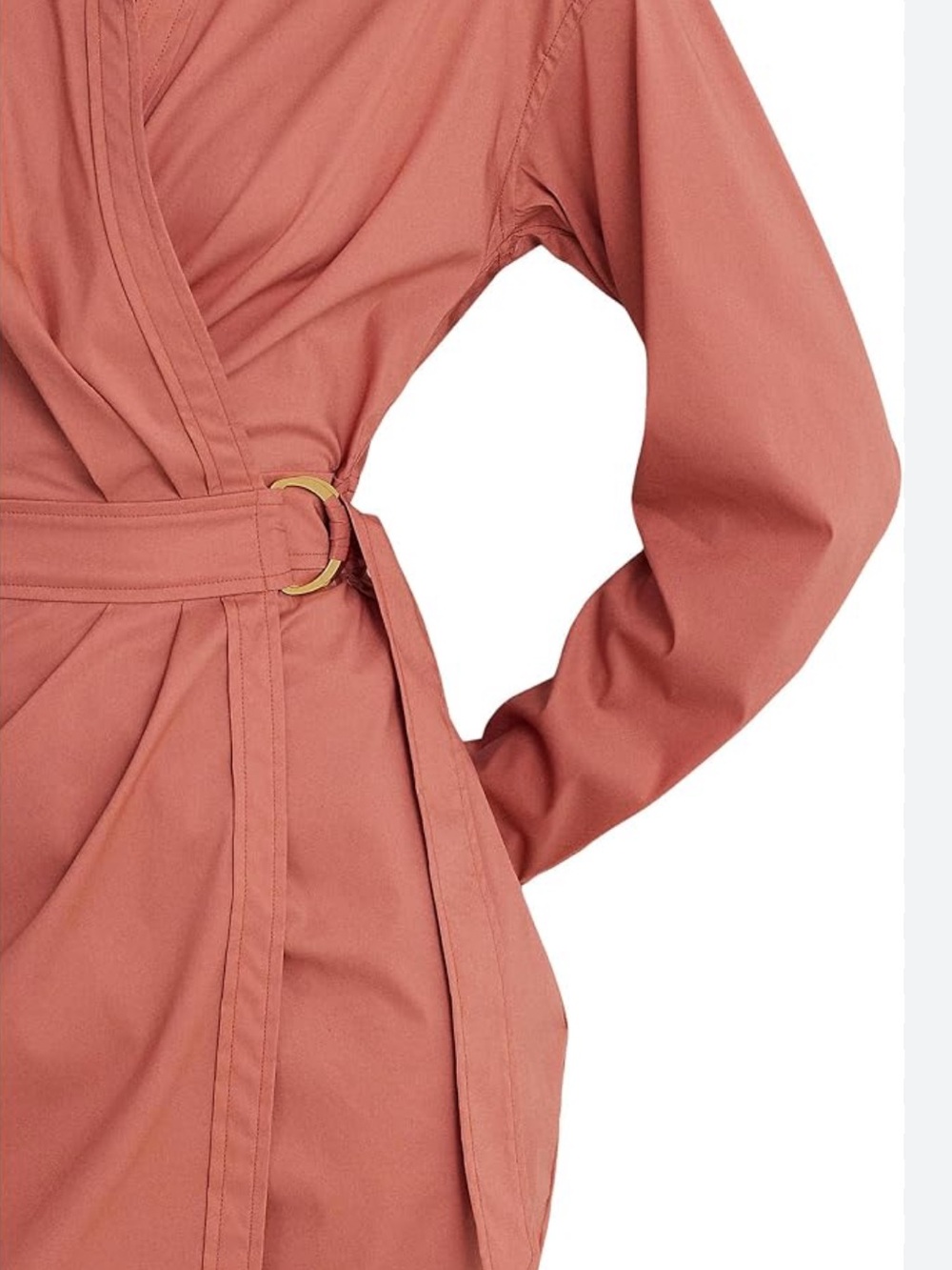 Lauren Ralph Lauren Stretch-Cotton Blend Wrap Shirtdress Women’s Sz 18 - Picture 2 of 12